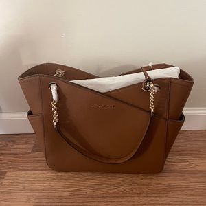Michael Kors brown leather bag